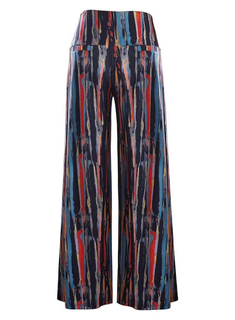 Arolina Women's Stretchy Wide Leg Palazzo Lounge Pants Casual Comfy High Waist Palazzo Pants - Image 3